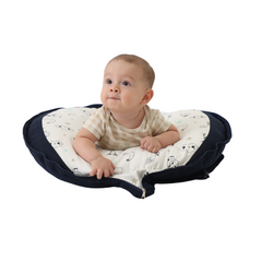 ALMOHADA DE LACTANCIA CONVERTIBLE EN BOLSO - AZUL NUBE