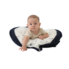 ALMOHADA DE LACTANCIA CONVERTIBLE EN BOLSO - AZUL NUBE