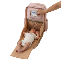MOCHILA PAÑALERA MATERNELLE 2 EN 1 CONVERTIBLE A CAMBIADOR PORTATIL