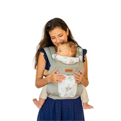 Mochila Portabebé Ergonómica 4 en 1 Maternelle - Modelo Plomo Elefante - Adaptable y Confortable