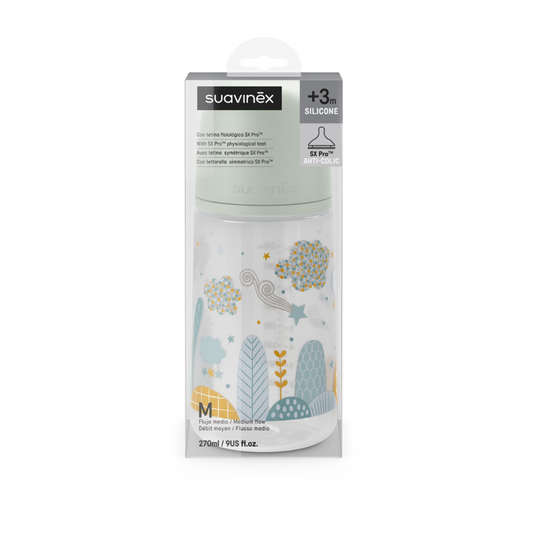 BIBERÓN ANTICÓLICO DREAMS FLUJO MEDIO (M) 270 ML - 9 ONZAS SUAVINEX