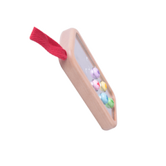 MY FIRST CELL PHONE- Teléfono de simulación de madera para niños con sonidos divertidos - 5 botones y funciones únicos - Juguete de simulación - Apto para mayores de 10 meses