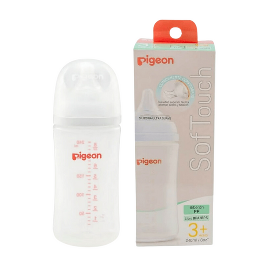 BIBERÓN  SOFTOUCH  PERISTÁLTICPLUS BPA FREE BOCA ANCHA 330ML ROSCA BLANCA