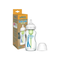 BIBERÓN DE VIDRIO OPTIONS+ BOCA ANCHA  9OZ
