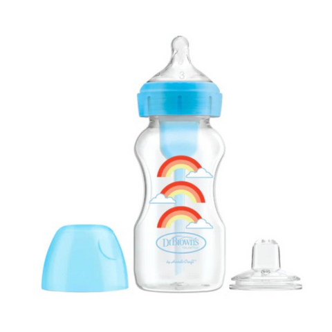 KIT TRANSICIÓN OPT+ BOCA ANCHA 9OZ AZUL