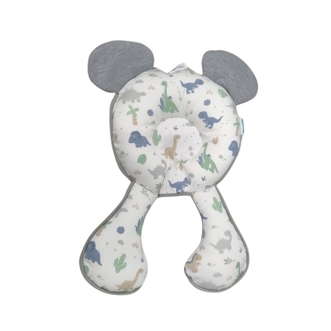 Soporte de cabeza 2 en 1 maternelle Plomo Dinosaurio con amortiguación para la cabeza y el cuello del bebé