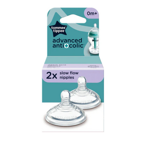 Tetinas anticólicos avanzando flujo lento x 2 unidades - Tommee Tippee