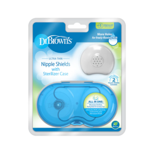 PROTECTORES PARA PEZONES CON ESTUCHE ESTERILIZADOR DR BROWNS TALLA 2