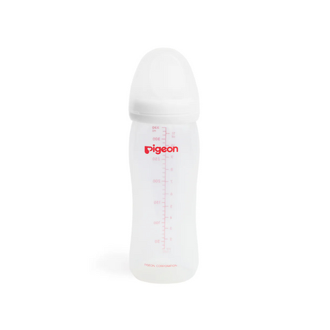 BIBERON SOFTOUCH B/A 330ML/11OZ PLÁSTICO ROSCA BLANCA 6M+ - PIGEON