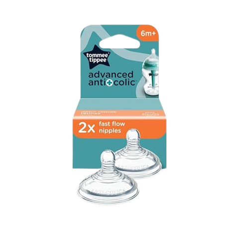 Tetinas anticólicos avanzado flujo rápido x 2 unidades - Tommee Tippee