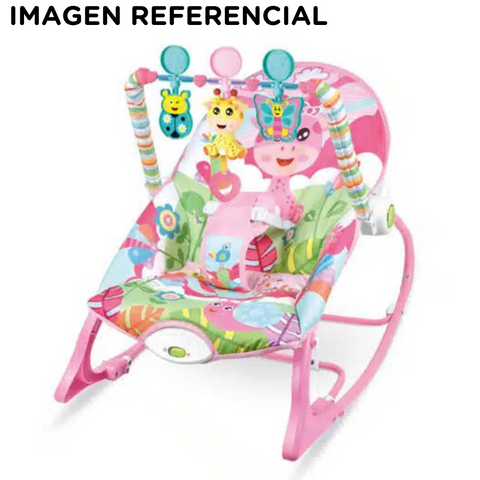 Silla mecedora vibradora musical - Rosado Rocker
