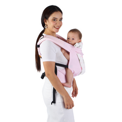 Mochila Portabebé Ergonómica 4 en 1 Maternelle - Modelo Rosado Elefante - Adaptable y Confortable