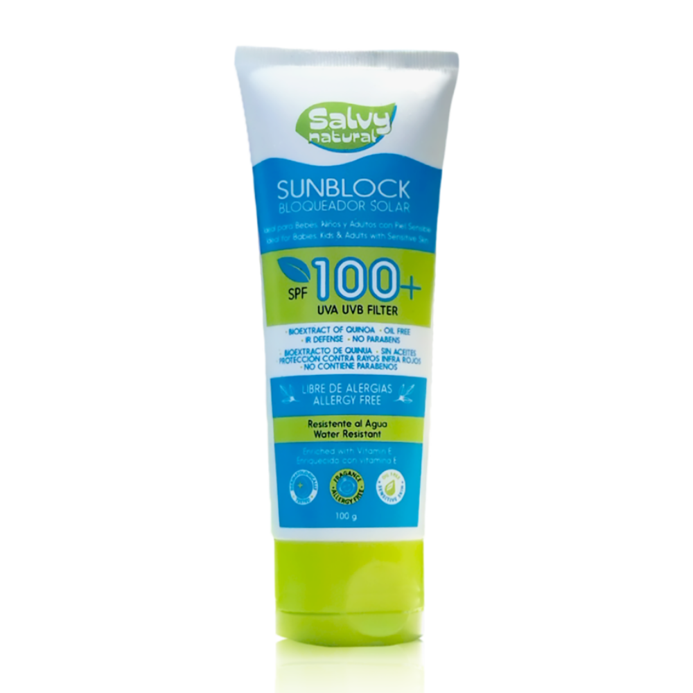 Bloqueador Solar 100 + Salvy x 100g