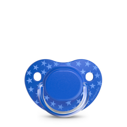 Chupon con Tetina Anatomica 0-6 M x 2 unidades The Basics Azul - Suavinex