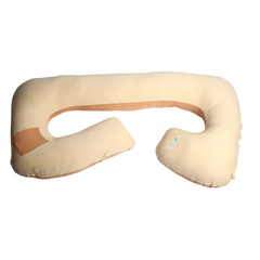 Cojín Multifuncional Maternelle Beige Apego para embarazadas , soporte lumbar, comodidad del bebé, almohada de lactancia