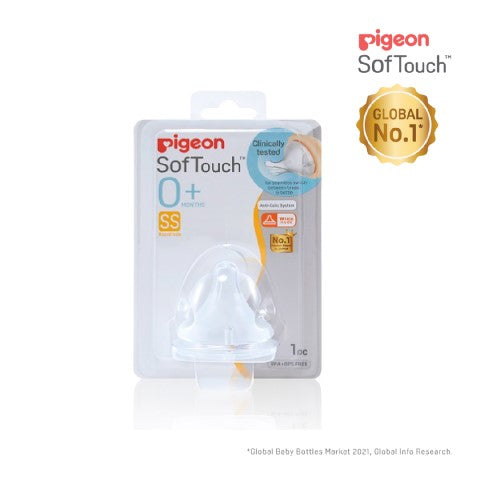 Chupete/Tetina Softouch Boca Ancha "SS" Pigeon