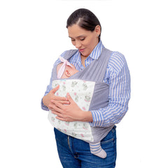 Fular Ergonómico maternelle melangue elefante para bebé en los primeros meses, portabebé