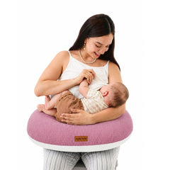 Almohada de Lactancia 5 en 1 y estimulación Maternelle - Bloom Nude, cojin de lactancia, almohada para gestante