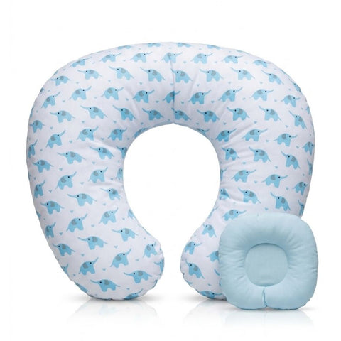 Almohada de lactancia Celeste Elefantitos | SmileBaby