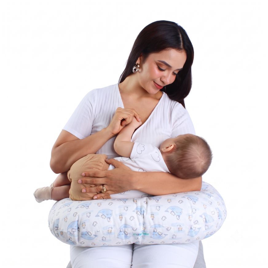 Almohada de Lactancia y Estimulación 5 en 1 maternelle Full Pinguino, colecho, soporte de espalda, cojín de lactancia (Copia)