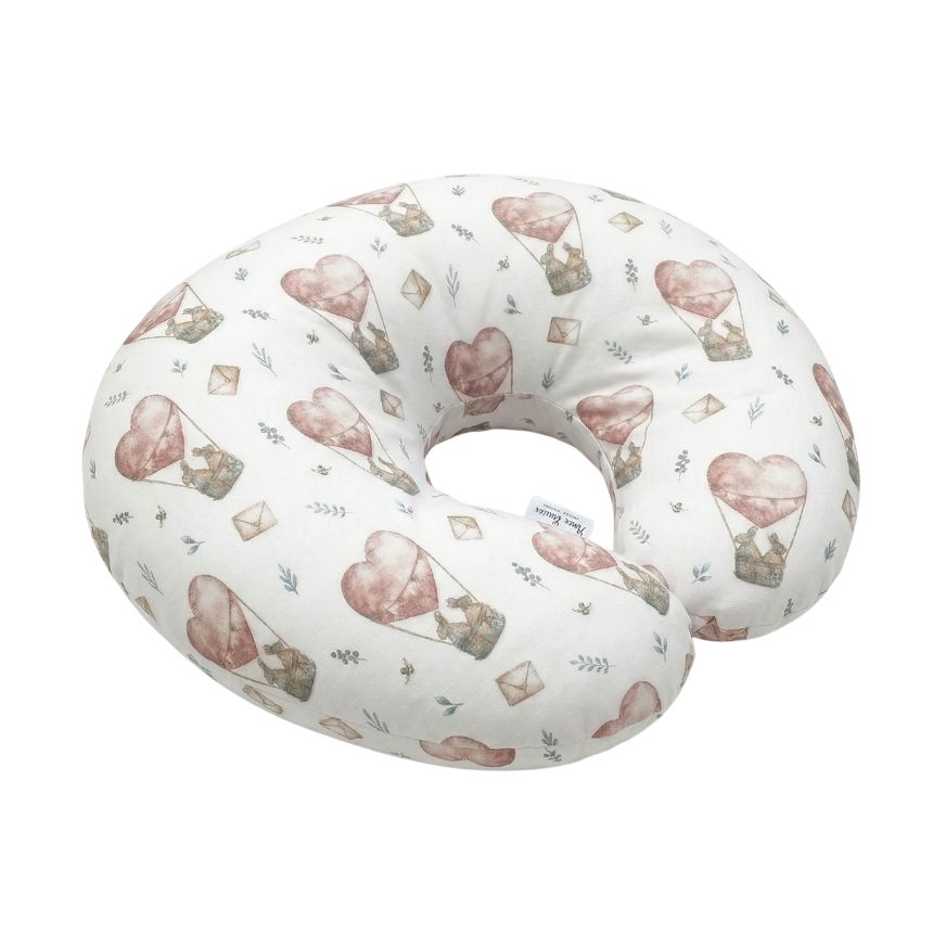 ALMOHADA DE LACTANCIA BASIC ROSADO CORAZON - SMILEBABY