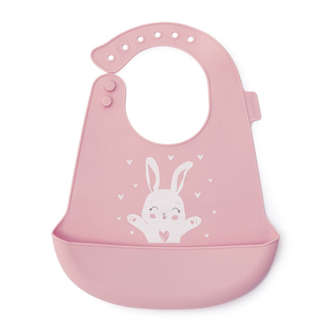 Babero con Bolsillo de Silicona Conejito - Maternelle