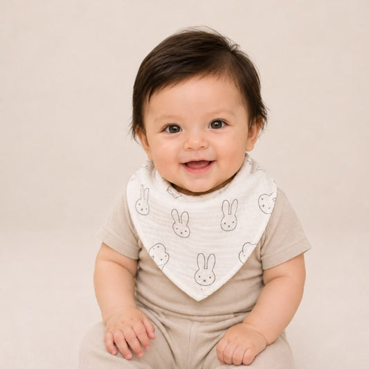 Babero Bandana Muselina Conejito
