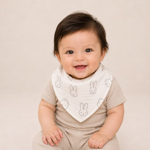 Babero Bandana Muselina Conejito
