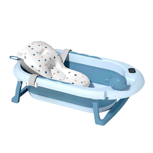 Pack de Bañera Plegable + Cojín acolchado + Regadera