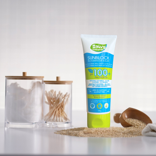 Bloqueador Solar 100 + Salvy x 100g