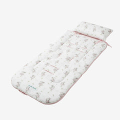 Colchoneta para Coches maternelle Rosado Conejita bailarina, para coche de paseo o en la silla de auto,acolchado, suave, reversible, adaptable