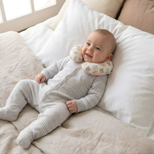 Collarin Cervical antialergico maternelle para bebé Beige Ositos
