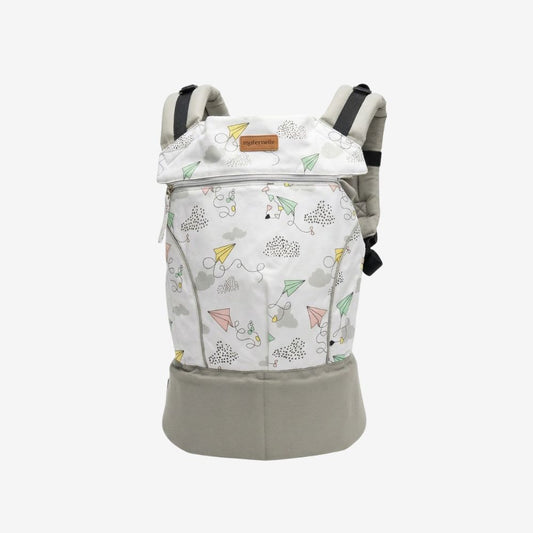 Mochila Ergonómica Evolutiva 4 en 1 maternelle Plomo Cometa, canguro, portabebé