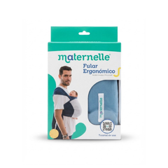 Fular Ergonómico maternelle Azul Apego para bebé en los primeros meses, portabebé