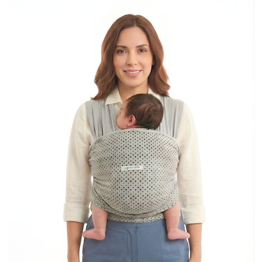 Fular Ergonómico  maternelle Melange Puntos para bebé en los primeros meses, portabebé