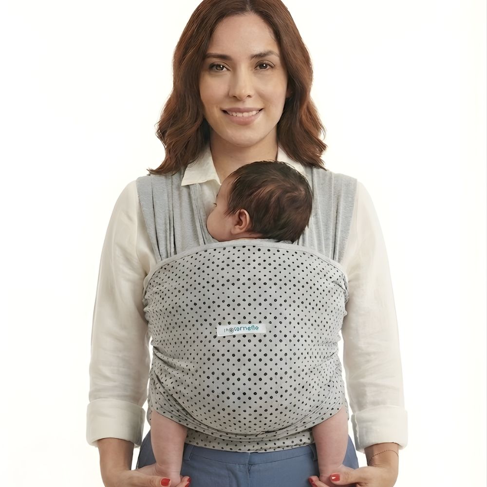 Fular Ergonómico  maternelle Melange Puntos para bebé en los primeros meses, portabebé