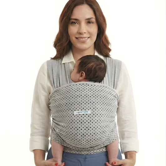 Fular Ergonómico  maternelle Melange Puntos para bebé en los primeros meses, portabebé