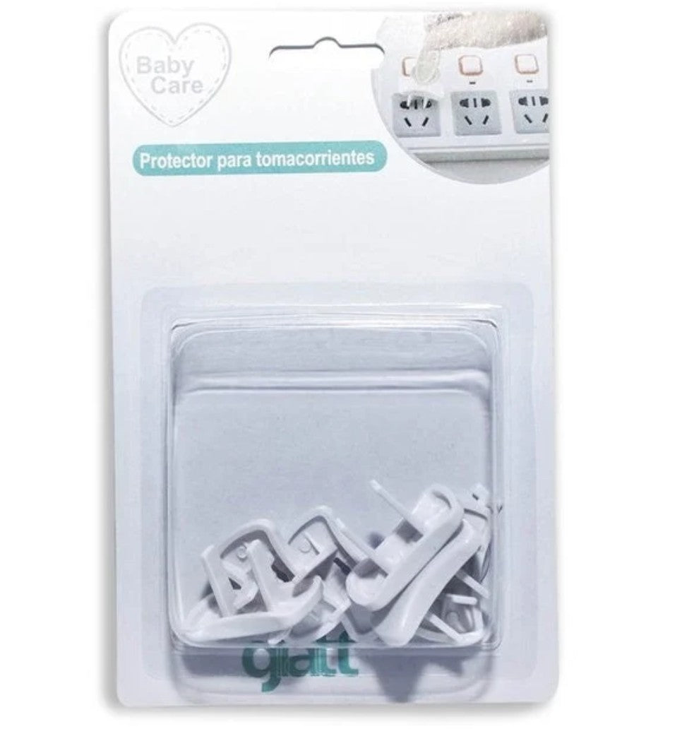 Tapa Enchufes 2 Pines con Llave 6 Unidades