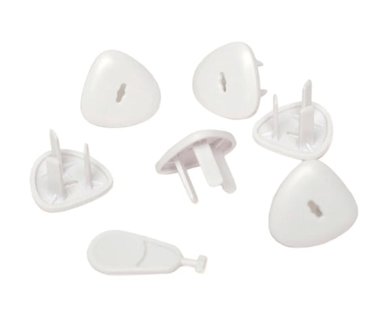 Tapa Enchufes de Seguridad de 3 Pines con Llave x6 - Glatt