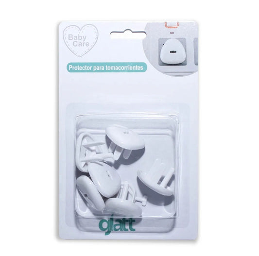 Tapa Enchufes de Seguridad de 3 Pines con Llave x6 - Glatt