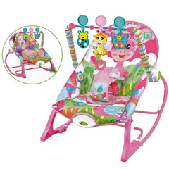 Silla mecedora vibradora musical - Rosado Rocker