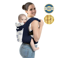 Mochila Ergonómica 4 en 1 Azul Nubes - Maternelle