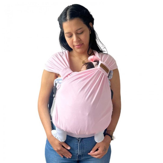 Mochila Fular Ergonomica Evolutiva Rosado Apego - Maternelle