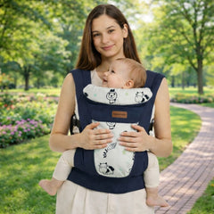 Mochila Portabebé Ergonómica 4 en 1 Maternelle - Modelo Azul Nubes - Adaptable y Confortable