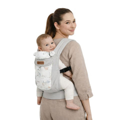 Mochila Portabebé Ergonómica 4 en 1 Maternelle - Modelo Plomo Cometa - Adaptable y Confortable