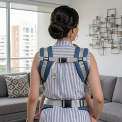 Mochila Ergonómica Evolutiva 4 en 1 maternelle Acero nubes, canguro, portabebé