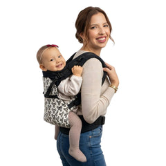 Mochila Ergonómica Evolutiva 4 en 1 maternelle Negro rayas, canguro, portabebé