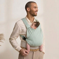 Mochila Fular Ergonomica Evolutiva maternelle Verde Apego, canguro, cojin de lactancia