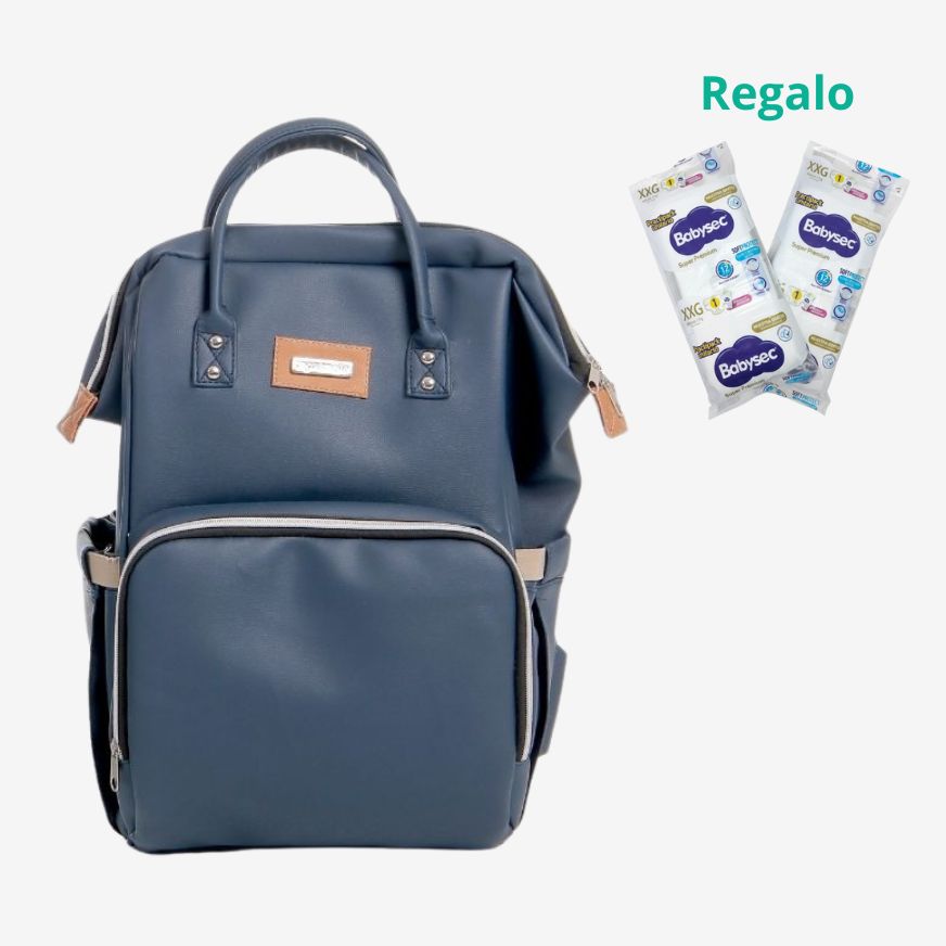 Mochila pañalera Azul Maternelle para bebé