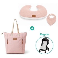 Almohada 5 en 1 Bloom + Bolso Pañalero + Regalo (colchoneta para coche SmileBaby)